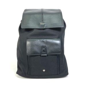 DIOR HOMME BEE MOTION Backpack Backpack Canvas/Leather Black